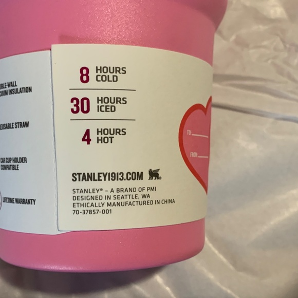 Stanley x Target Exclusive Valentine's Day Pink with Hearts 20oz Tumbler - Picture 4 of 6
